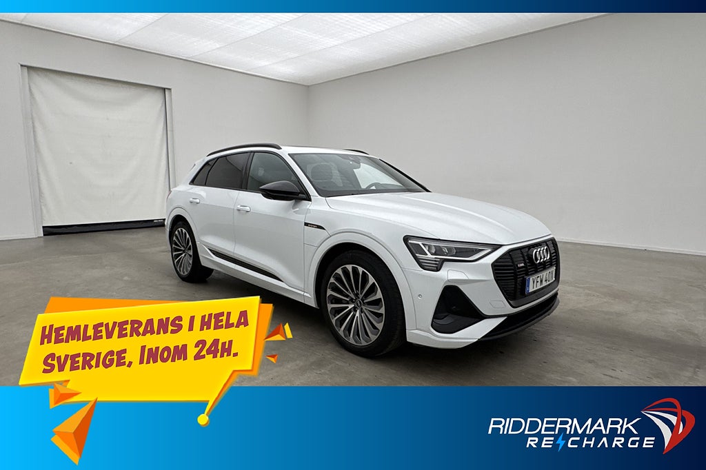 Audi E-Tron 55 Q 408hk S Line Panorama 360° B&O Luftfjädring