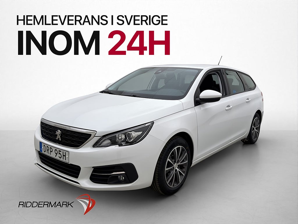 Peugeot 308 1.5 131hk CarPlay Sensorer Farthållare