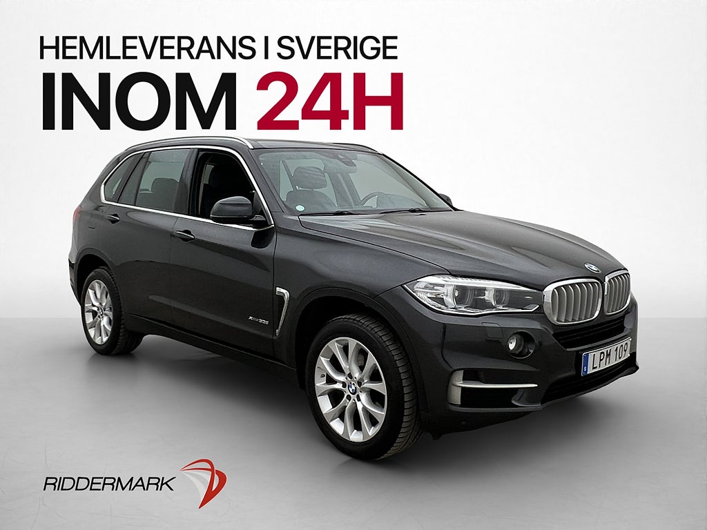 BMW X5 xDrive30d 258hk B-Kamera Navi Drag Skinn