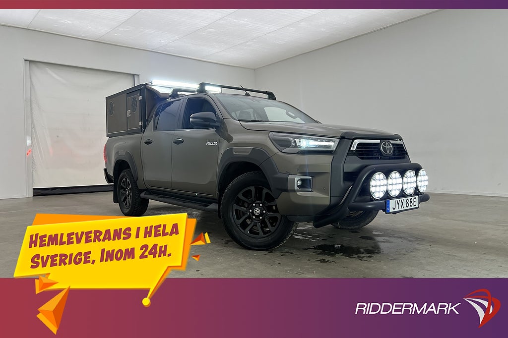 Toyota Hilux Invincible 2.8 4WD Drag JBL Diff HUNDKÅPA Moms