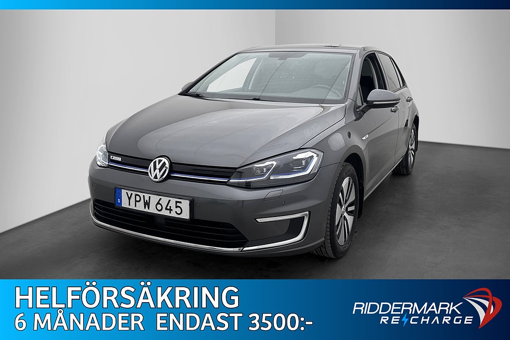 Volkswagen E-Golf 136hk CarPlay Navi P-Sensorer Adapt-Fart