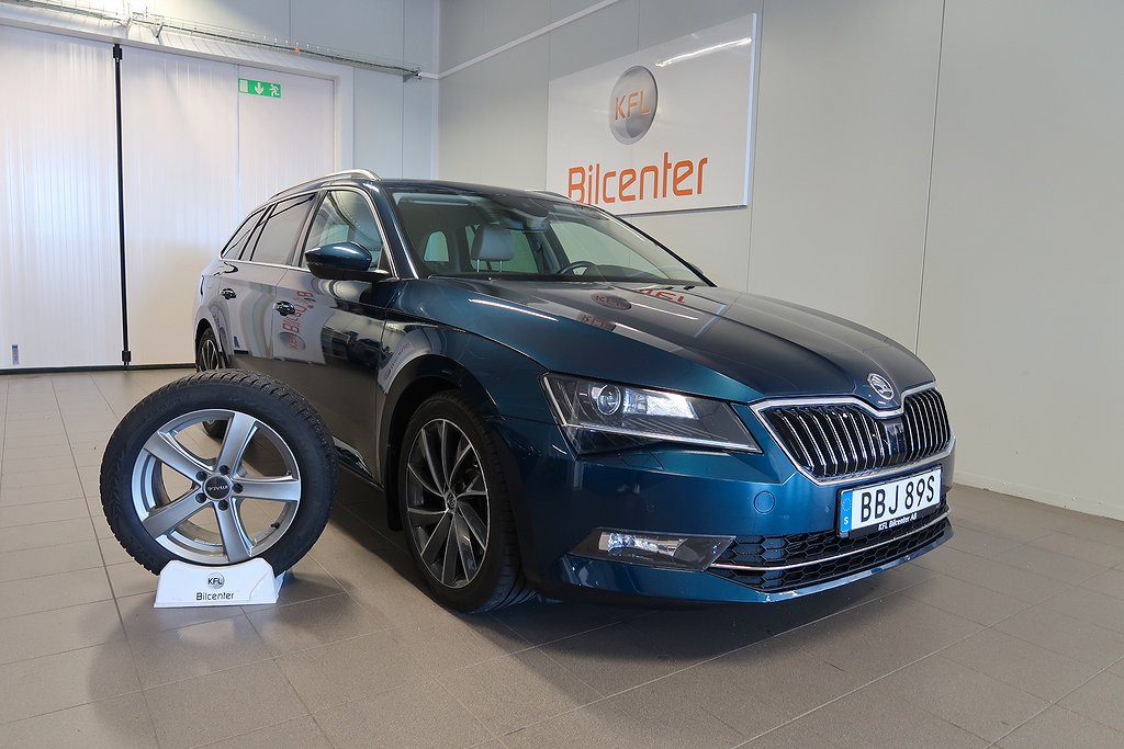 Skoda Superb 2.0 TSI 4x4 Aut-Drag-Värmare-Kam-SoV L&K Euro 6