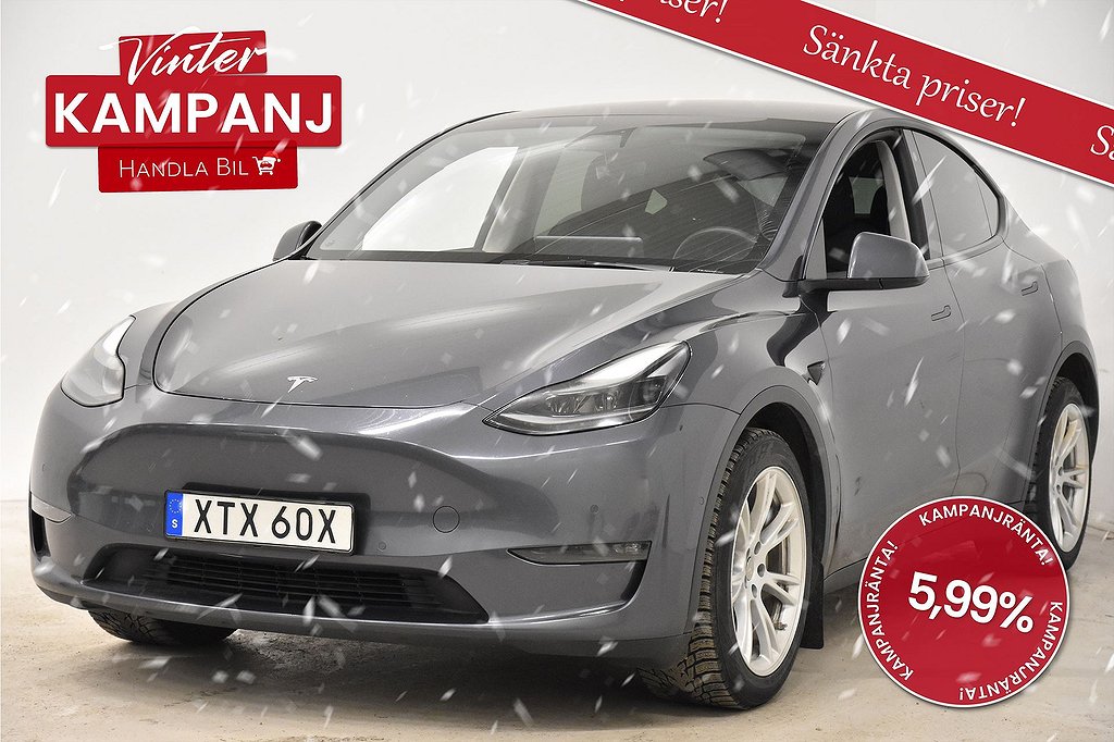 Tesla Model Y Long Range AWD KAMPANJ Upg Autopilot Drag Pano Moms 514hk