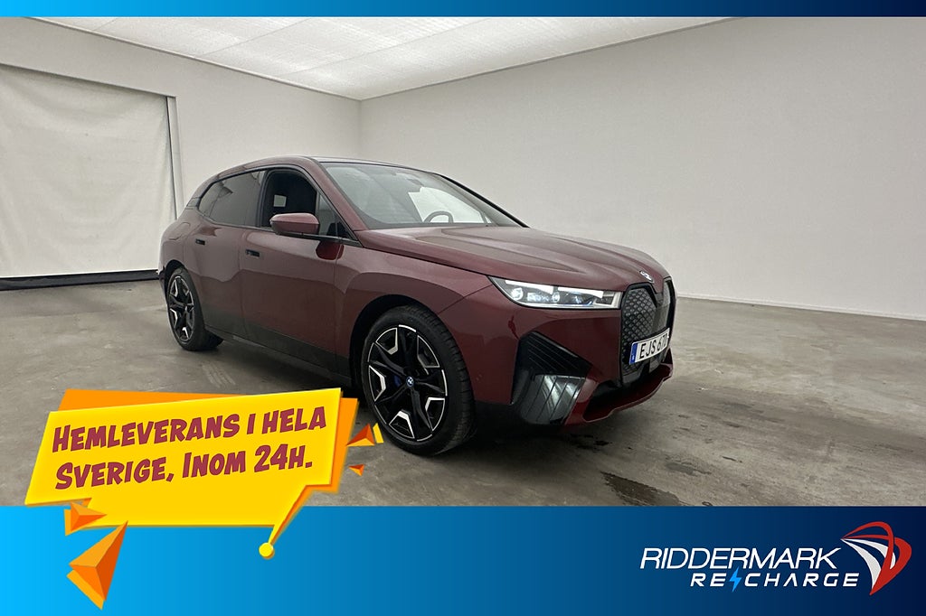 BMW iX XDrive40 Sport H/K Sky HUD Dragkrok 360° MOMS
