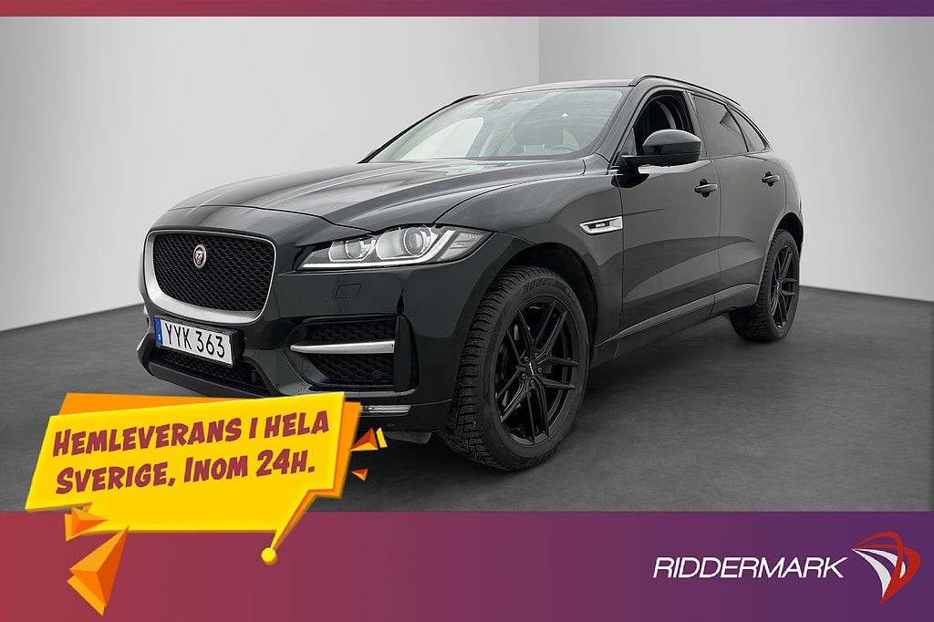 Jaguar F-Pace AWD 180hk R-Sport Navi B-Kamera 0.59l/mil