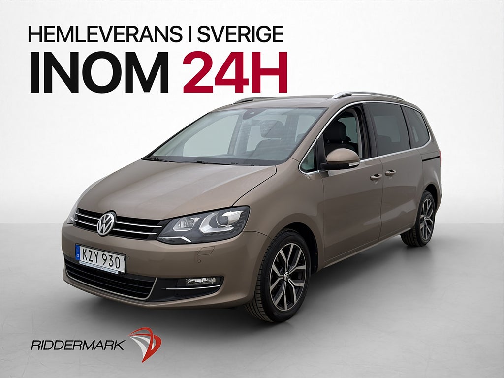 Volkswagen Sharan 2.0 TDI 4M 7-Sits Värm Kamera CarPlay Drag