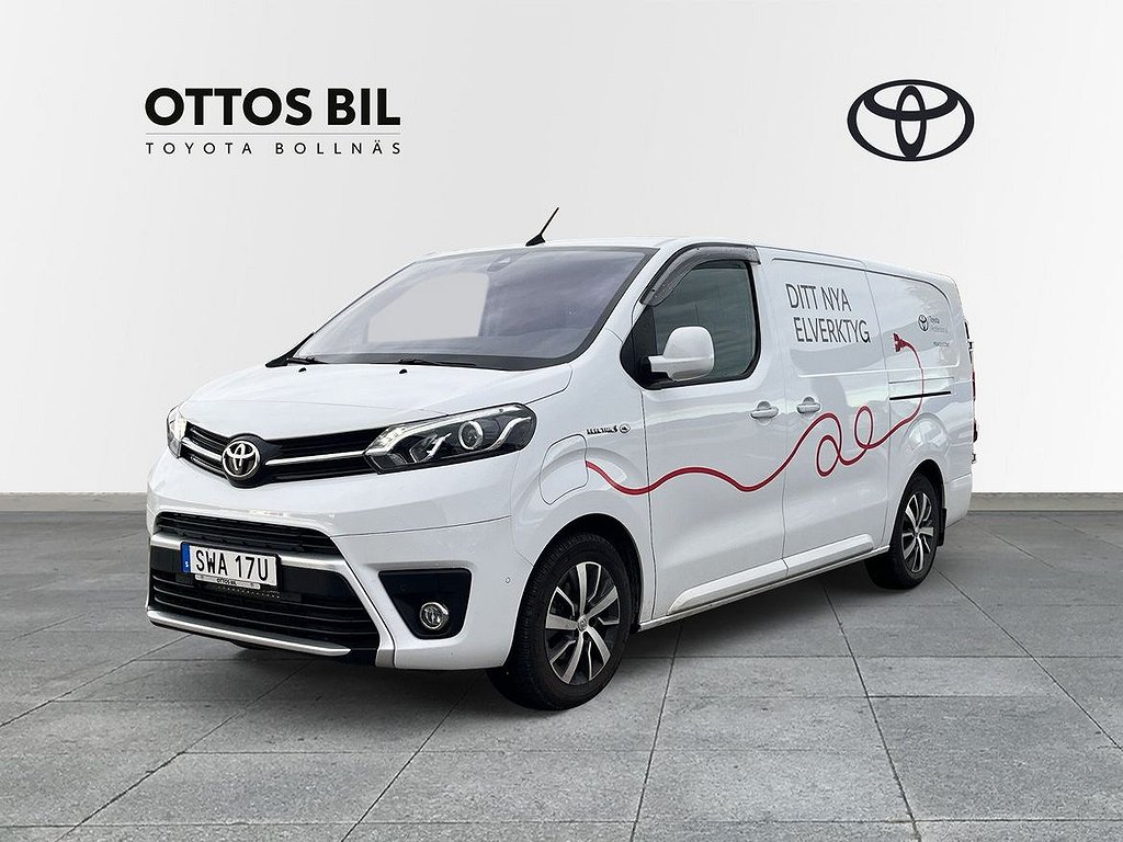 Toyota ProAce Skåpbil Electric 75 KWH LONG PROFESSIONAL 2 DÖRRAR//Drag,Ledljus