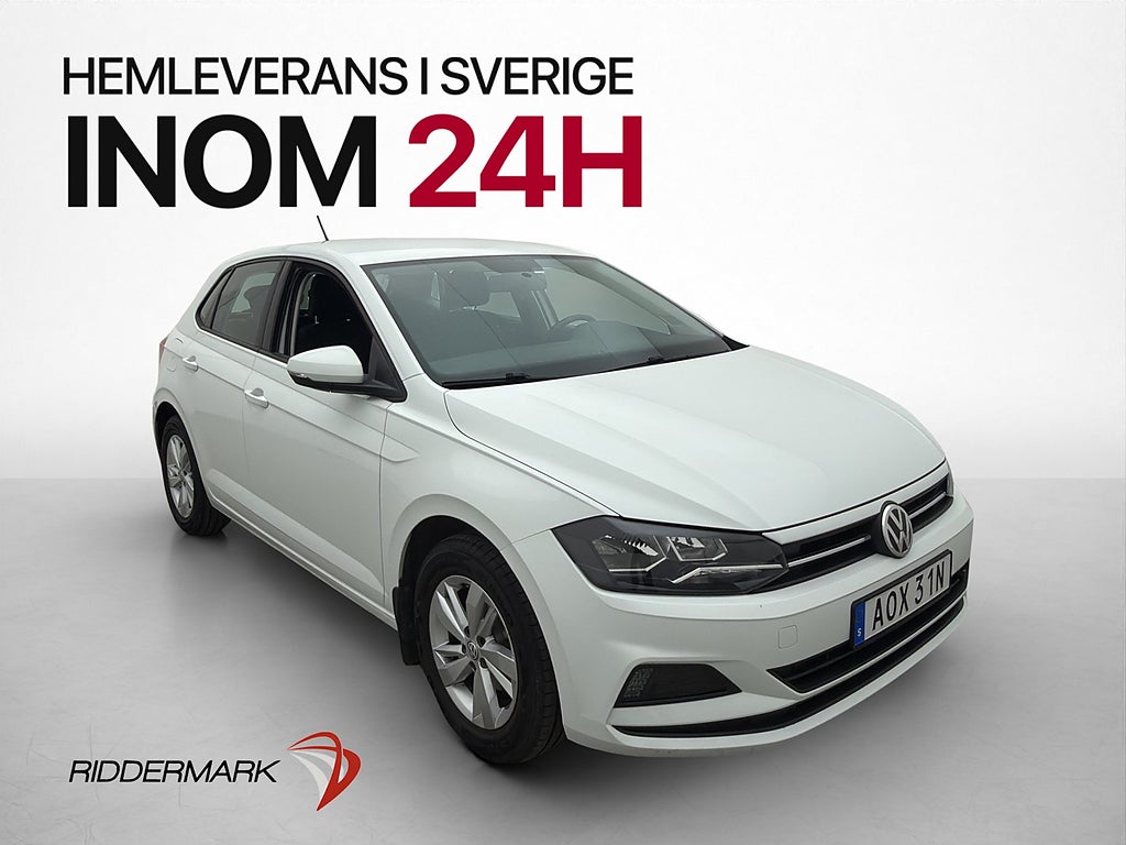 Volkswagen Polo 1.0 TSI 95hk Farthållare Carplay Bluetooth