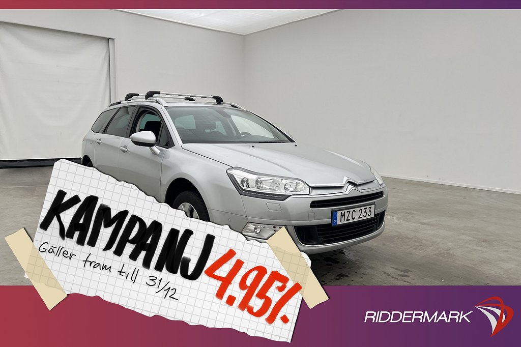 Citroën C5 Tourer 1.6 THP 156hk Sensorer Dragkro 4,95% Ränta