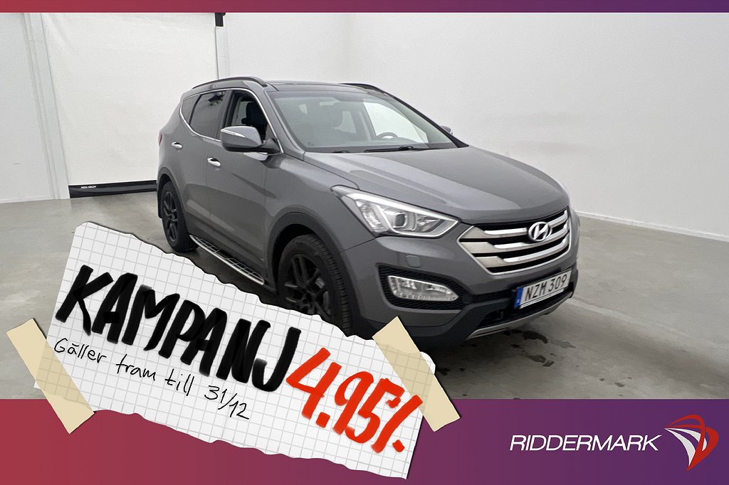 Hyundai Santa Fe CRDi 4WD Premium M-Värm Pano 4,95% Ränta