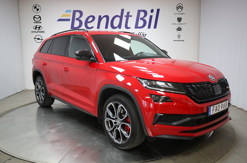 Skoda Kodiaq RS 2.0 BI-TDI 4x4  240HK 5 Sits / Välutrustad / Drag