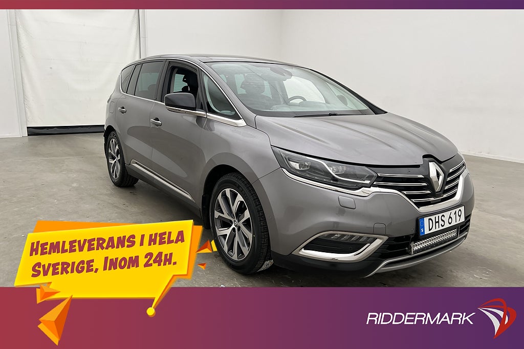 Renault Espace 1.6 dCi 7-Sits Drag Pano Kamera Navi Skinn