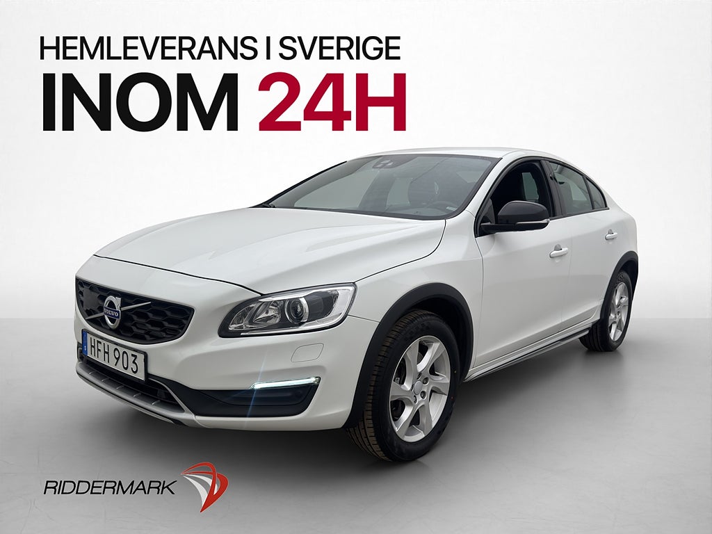 Volvo S60 Cross Country D4 AWD D-Värm Rattvärm GPS Halvskinn