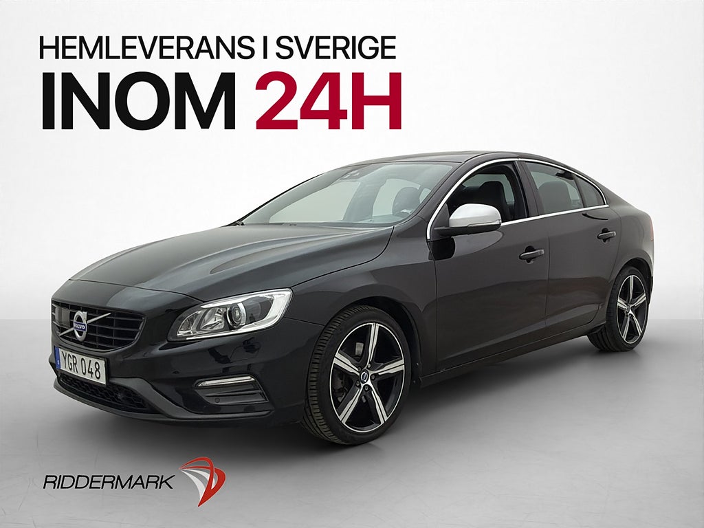 Volvo S60 D4 190hk R-Design H/K Värm Taklucka Skinn BLIS