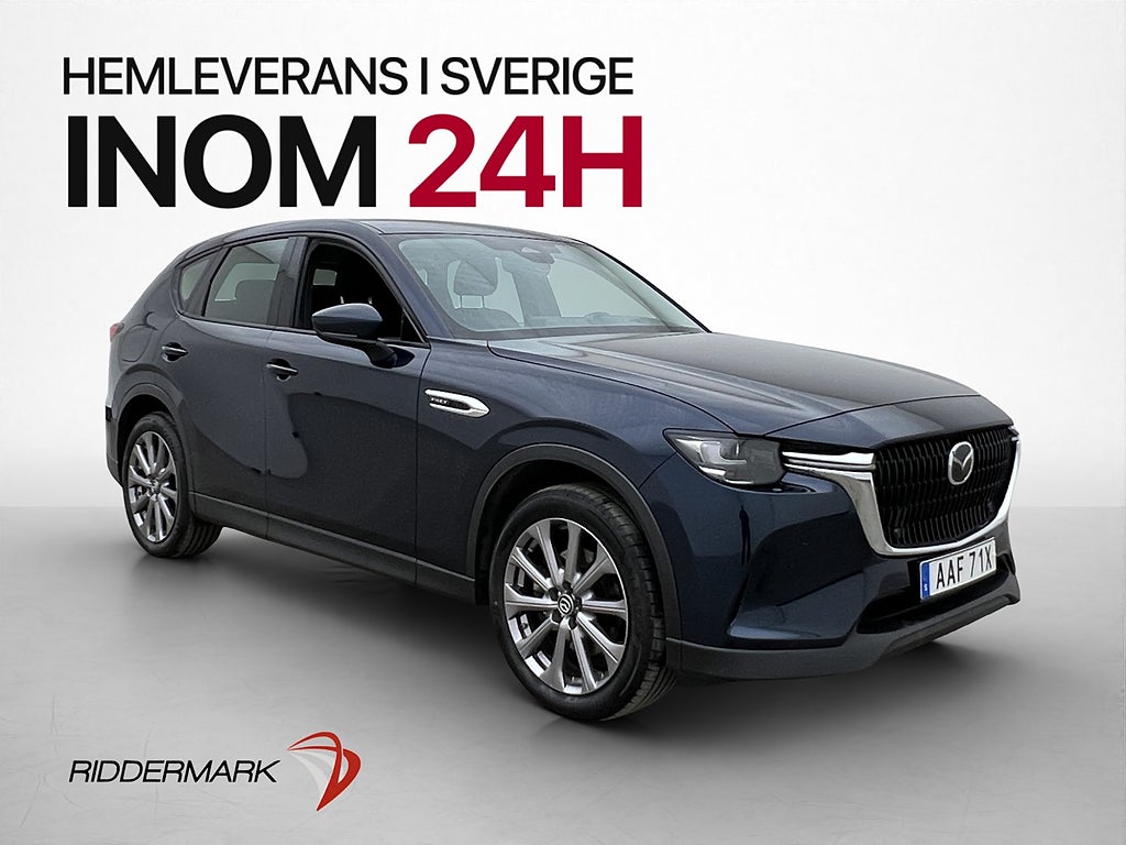 Mazda CX-60 PHEV AWD 327hk Drag HUD Kamera Navi Rattvärme