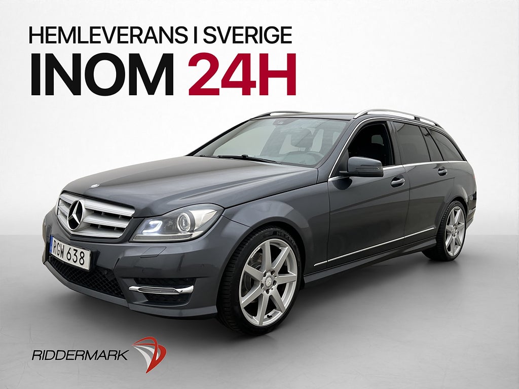 Mercedes-Benz C220 T 170hk AMG M-Värmare Sensorer Navi Drag
