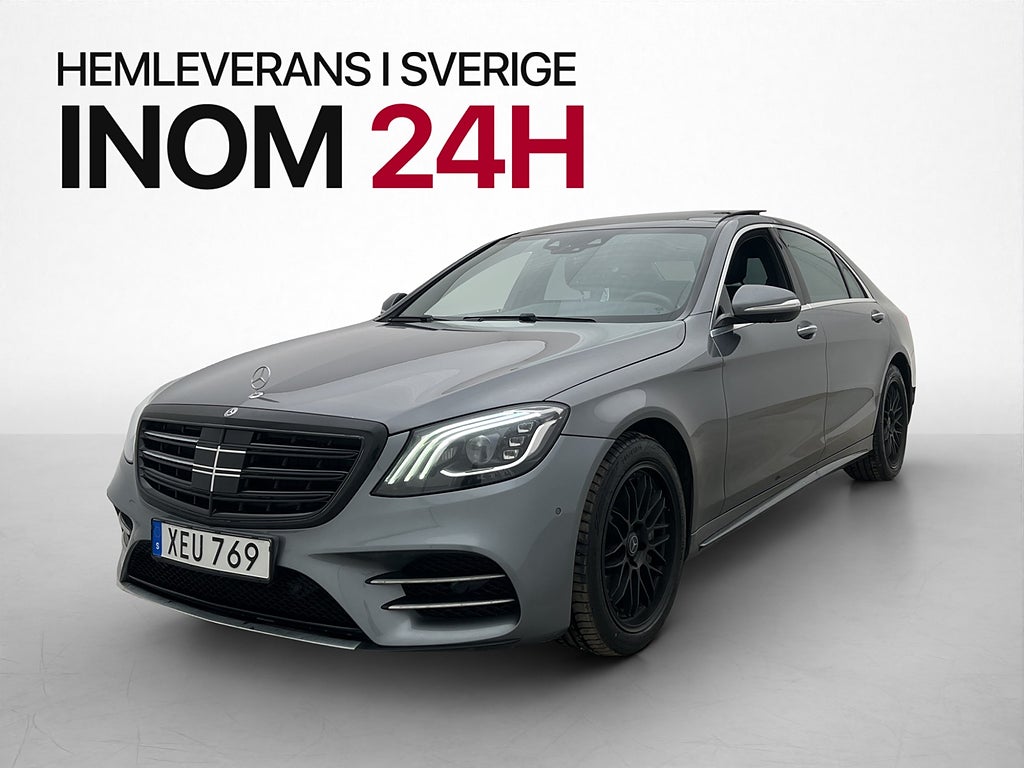 Mercedes-Benz S 400d Long 4M 340hk AMG Pano D-Värm Burm 360°