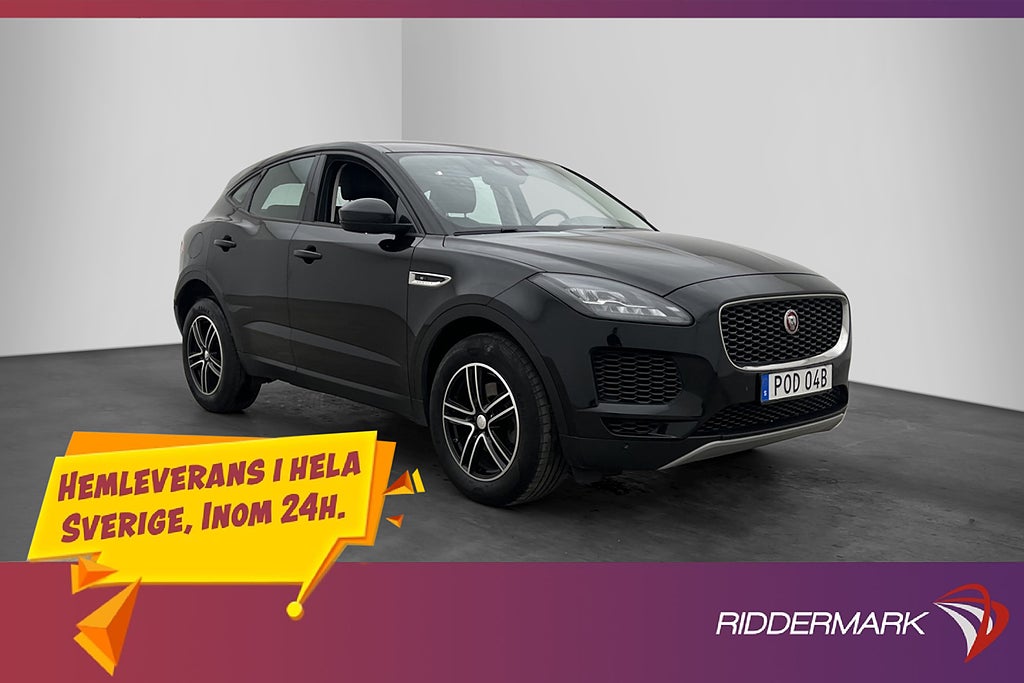 Jaguar E-Pace D150 AWD Signature Skinn Kamera Sensorer Navi