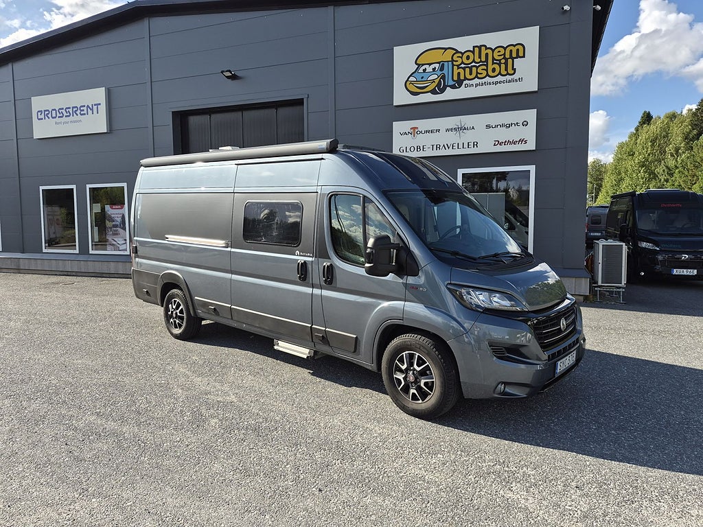 Fiat Bavaria V630J långbäddar, luftfjädring, lufttält, låg skatt