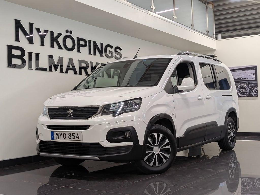 Peugeot Rifter L2 130hk EU6 Blixtramp | Carplay | V-hjul | Drag | Värm
