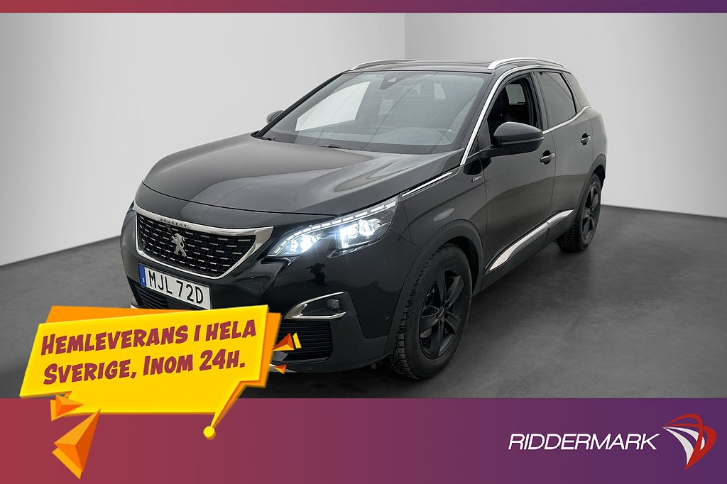 Peugeot 3008 177hk GT-Line Pano Focal M&K-Värm Kamera Drag