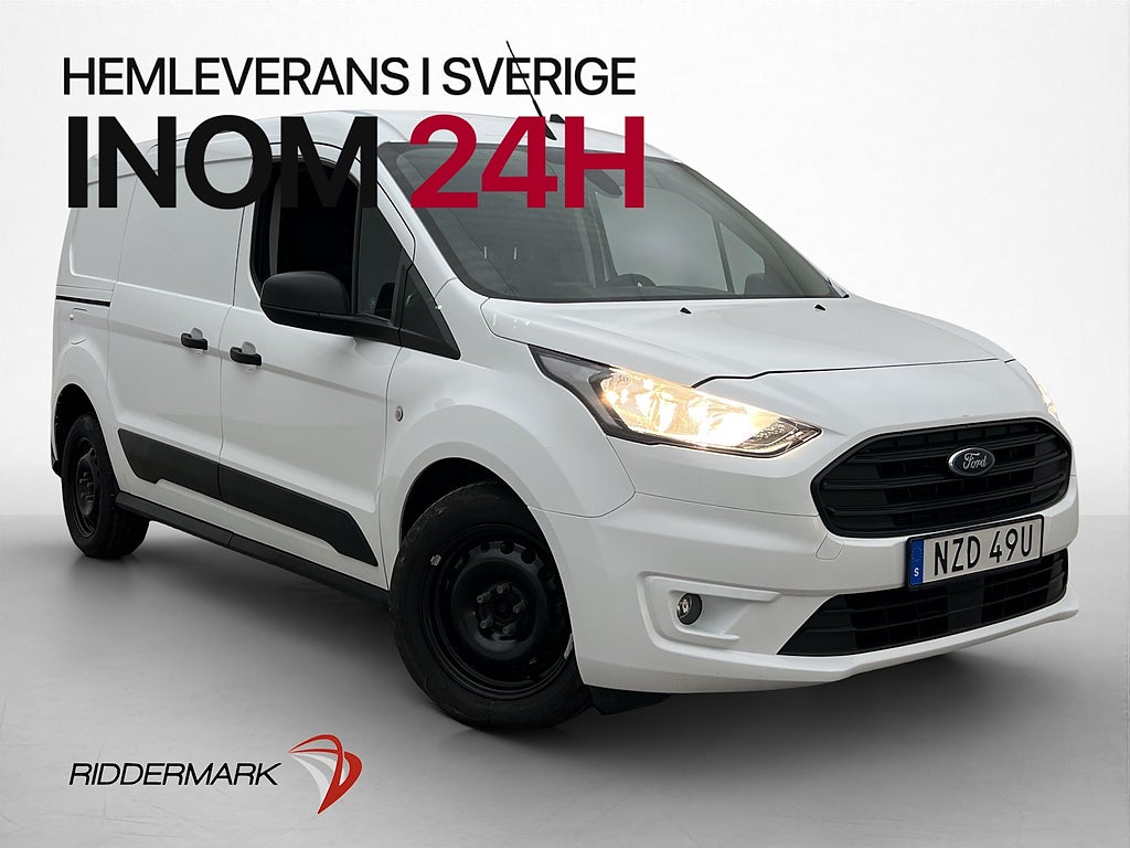 Ford Transit Connect LWB Värmare Drag B-Kamera CARPLAY Moms