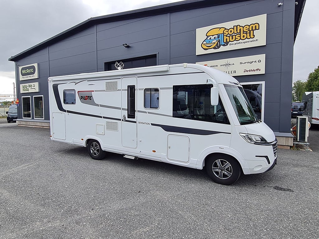 Pilote G 740 C Sensation queensbed, automat, 2xAC, kanonfin