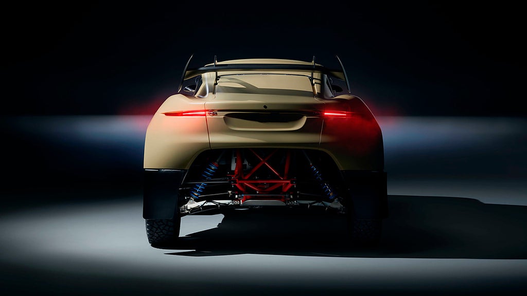 Prodrive Hunter är ännu mer extrem än versionen som körde i Dakarrallyt. Foto: Prodrive