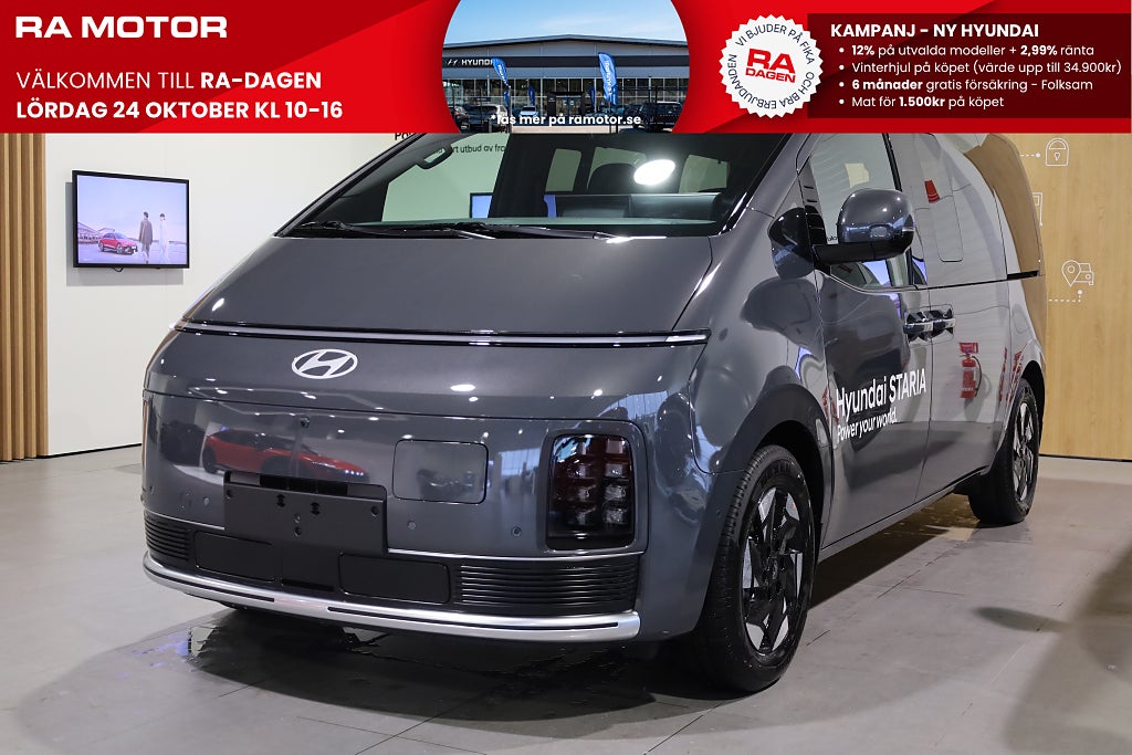 Hyundai Staria Calligraphy 7-sits 84kWh 430km räckvidd WLTP 2027