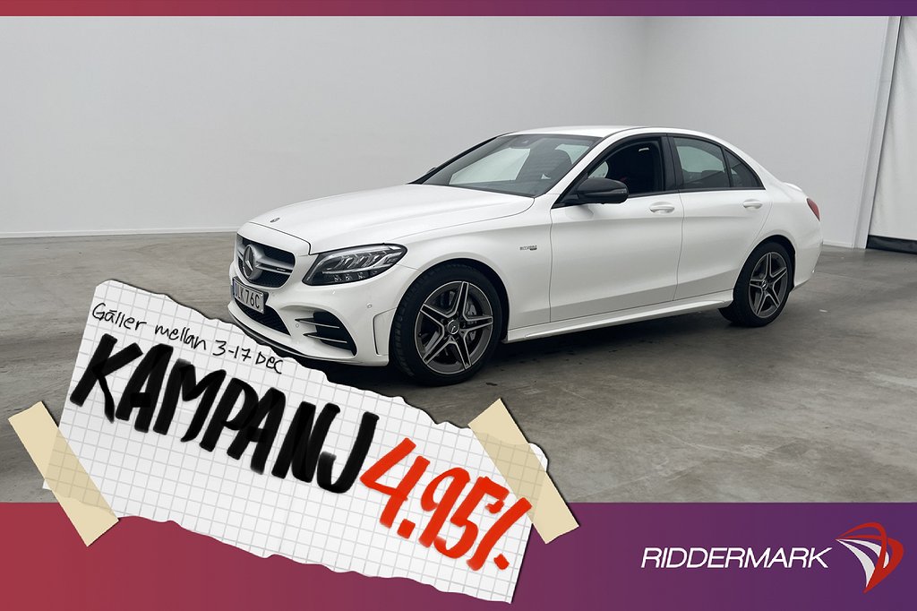 Mercedes-Benz C 43 AMG 4MATIC 390hk Cockpit 4,95% Ränta