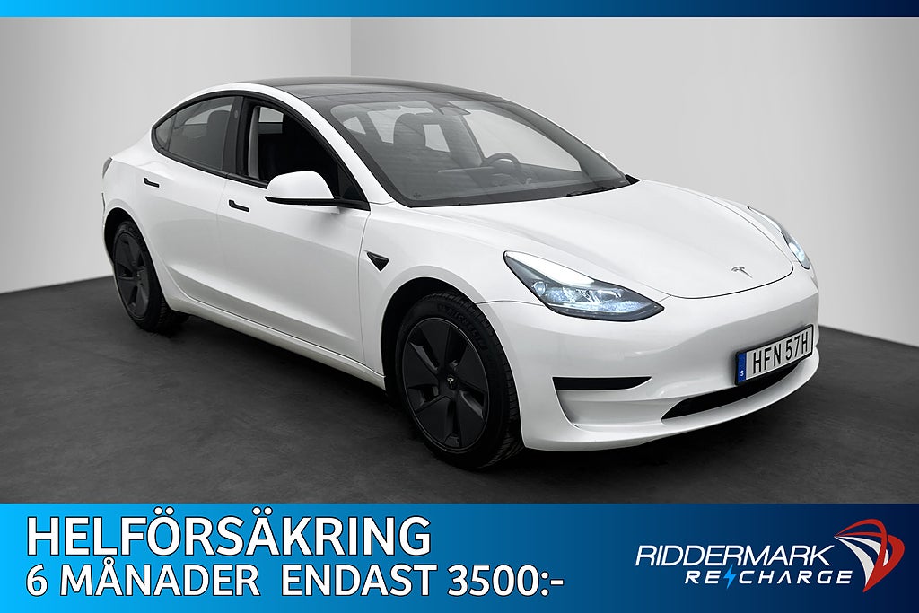 Tesla Model 3 Standard Range 283hk Autopilot Svensksåld MOMS