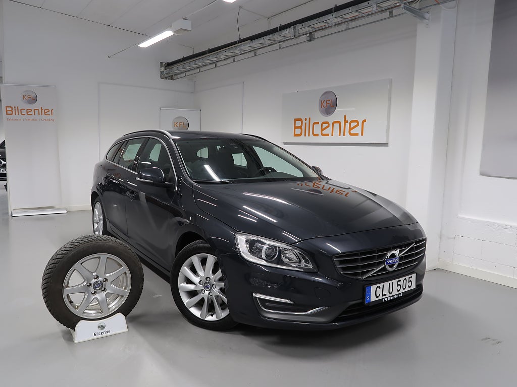 Volvo V60 D4 V-Däck ingår Drag-Värmare-Rattvärme-FartH-Bluetooth-