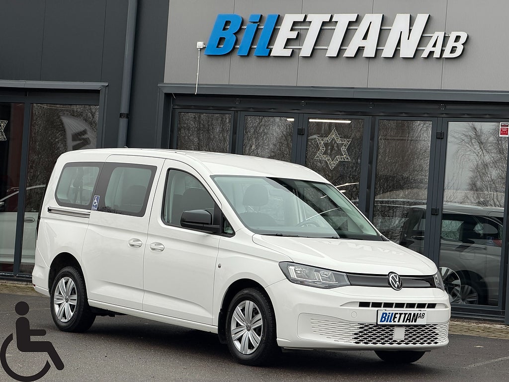 Volkswagen Caddy Maxi 1.5 TSI|Handikappanpassad|Ramp|Rullstol|Moms