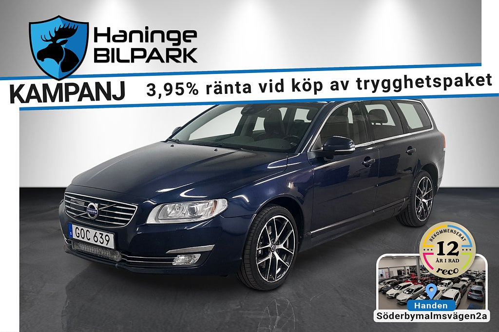Volvo V70 AWD Summum /VÄRMARE /BLIS /PDC /DRAGKROK /FR 3,95%