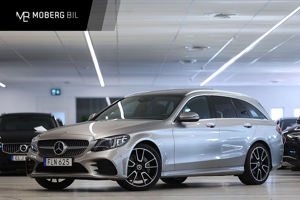 Mercedes-Benz C200 C 200 T 184hk AMG Pano Bur 360-k Massage Drag