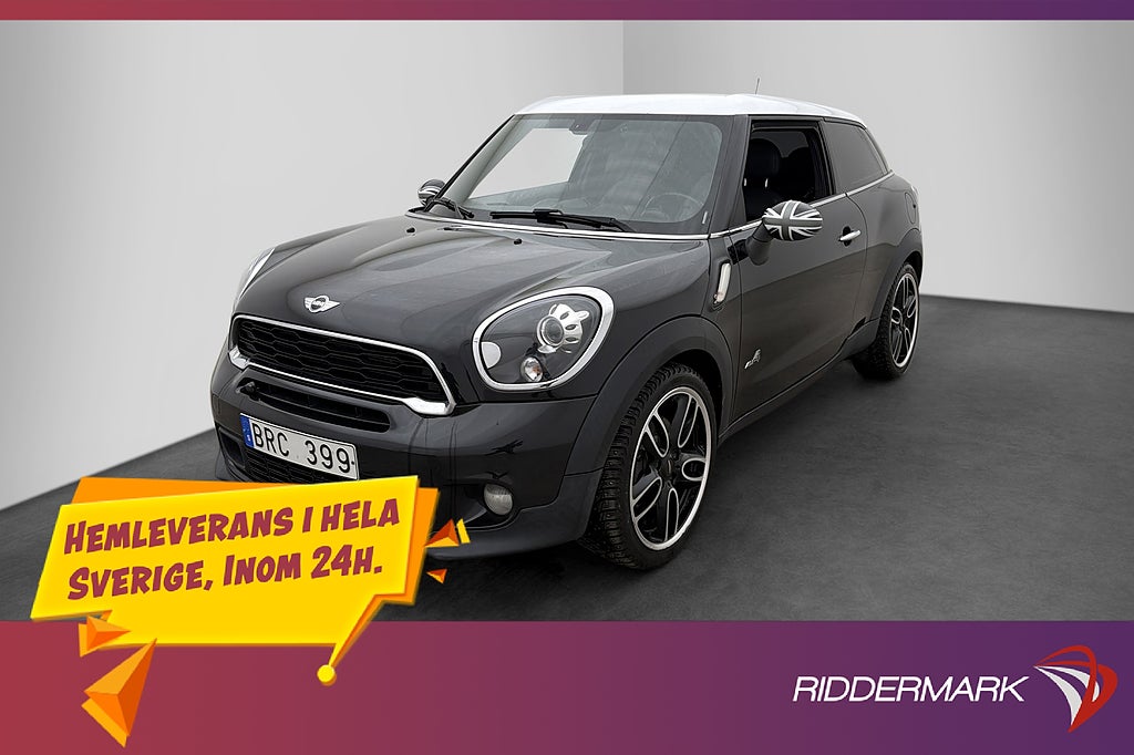MINI Paceman S ALL4 184hk H/K Navi P-Sensorer Skinn BT