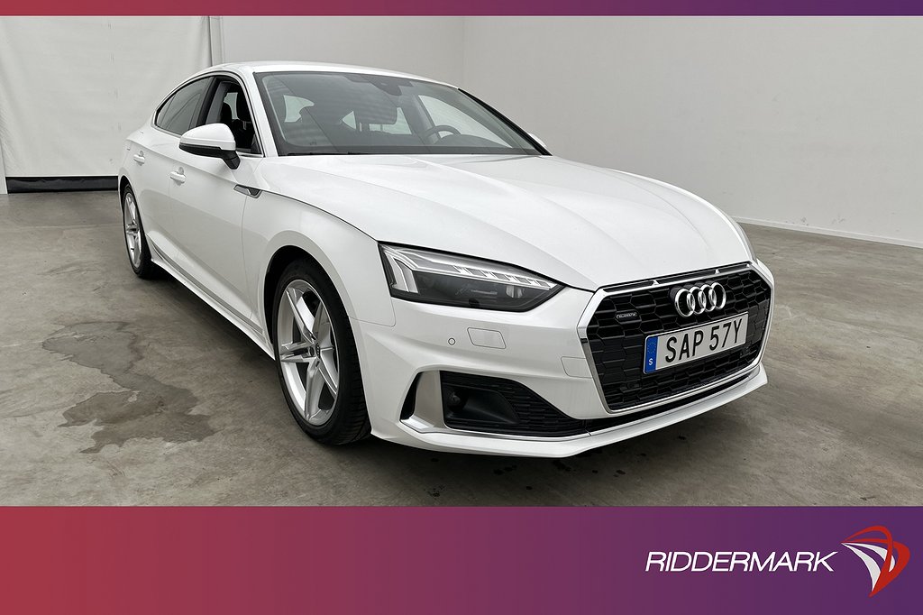 Audi A5 Sportback 45 TFSI Q 265hk Proline Matrix Kamera Drag