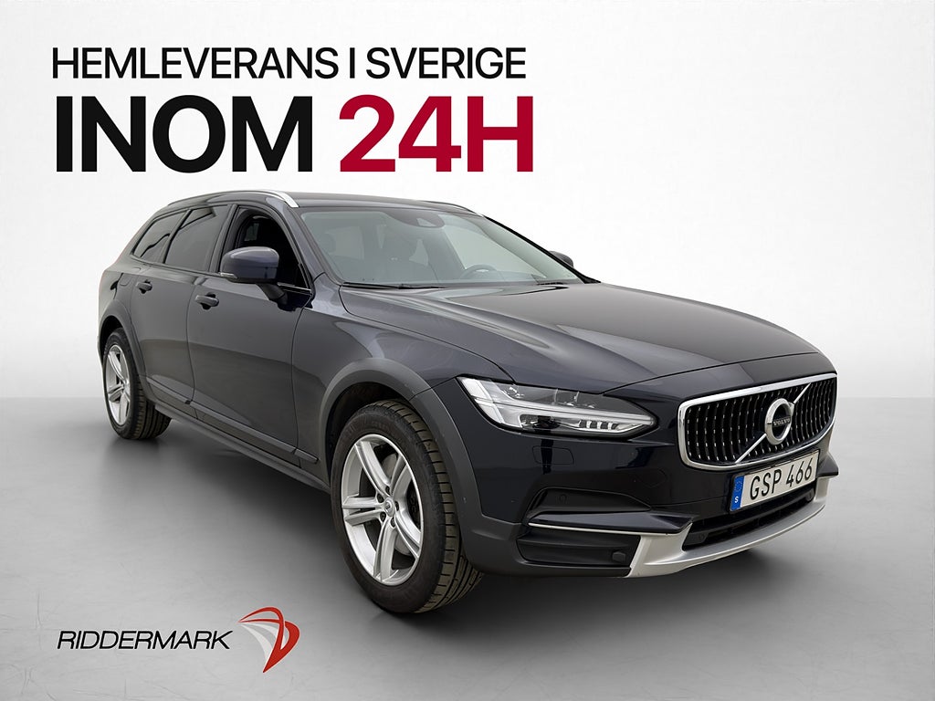 Volvo V90 Cross Country D4 AWD Skinn Head Up Kamera Drag