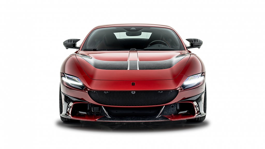 Ferrari Roma har fått en uppdatering på utseendet och en effektökning tack vare Mansory. Foto: Mansory