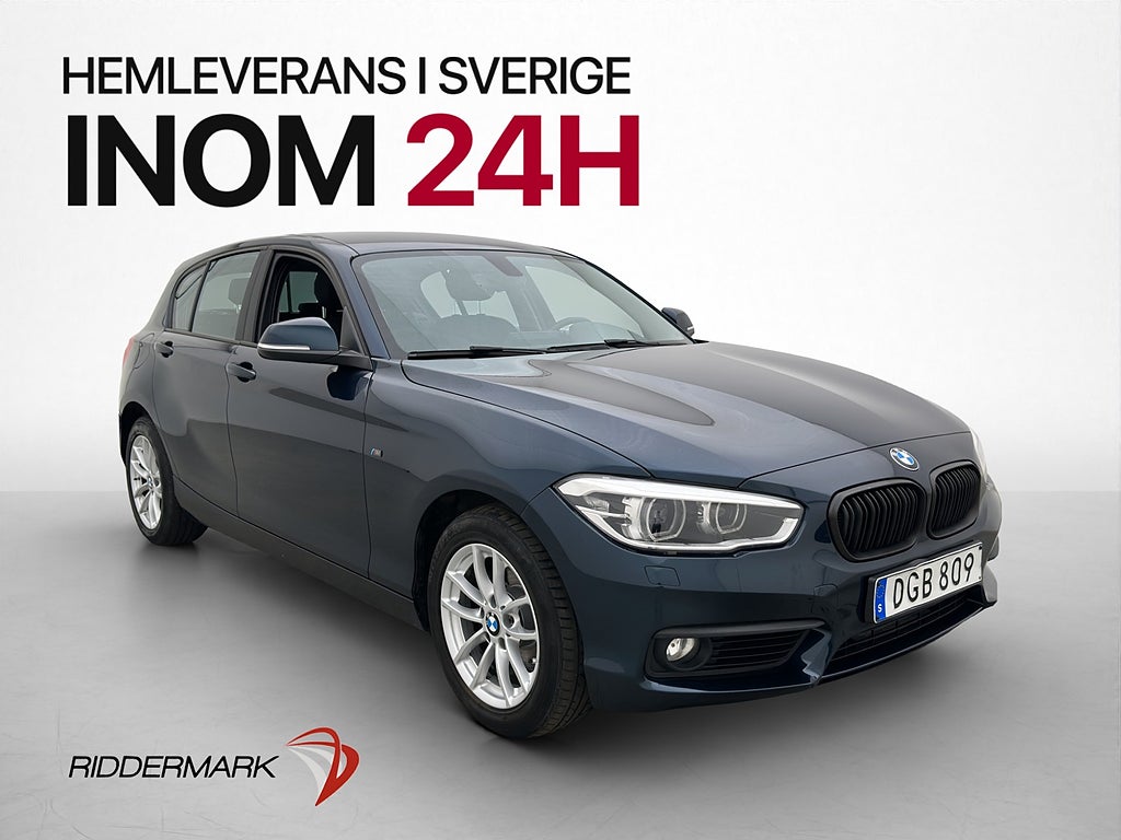 BMW 118d 150hk Advantage P-Sensorer Farthållare 0,38l/mil