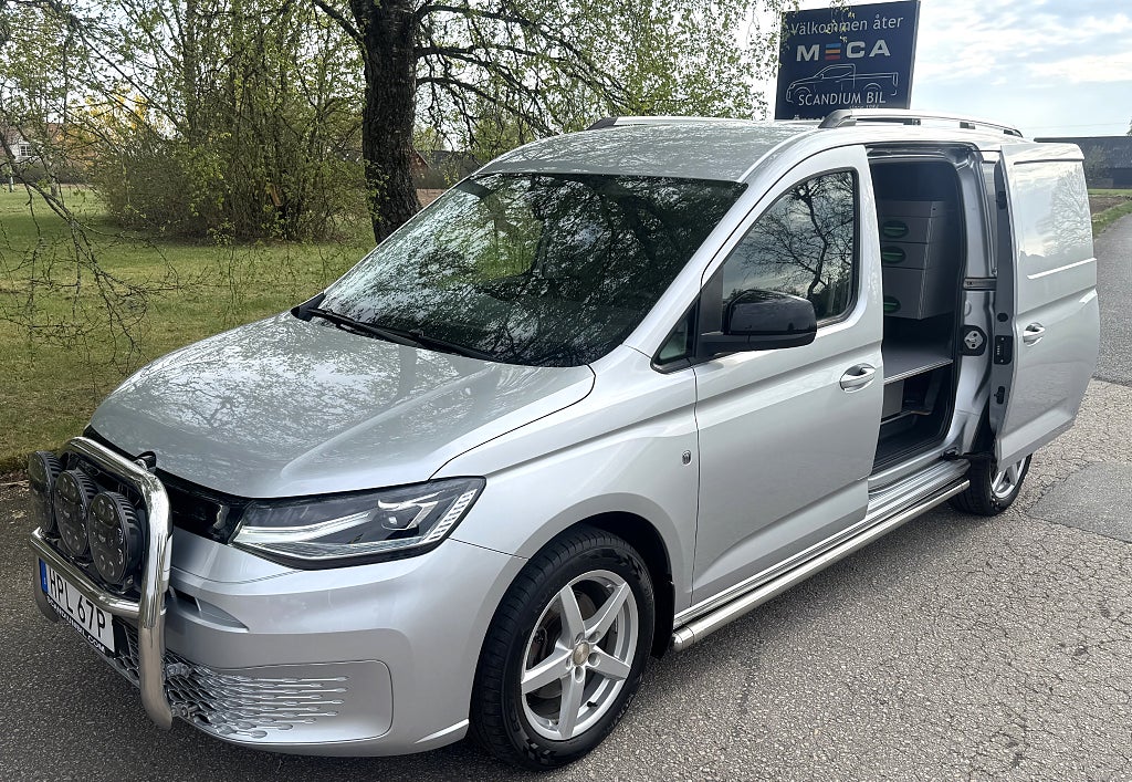 Volkswagen Caddy 122 TDI Automat Dubbelgolv med Inredning