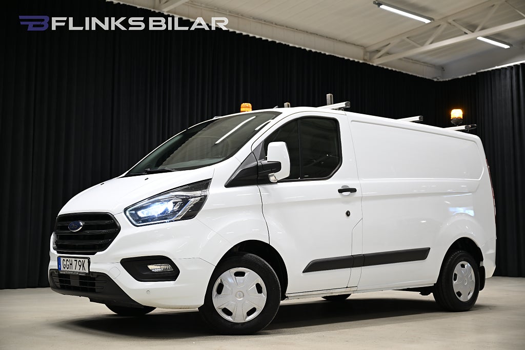 Ford transit Custom 105HK Inredd|LED|Drag|Värmare|NyKamrem|Leasbar