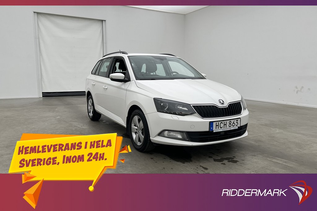 Skoda Fabia Kombi 90hk Sensorer Farthållare Bluetooth