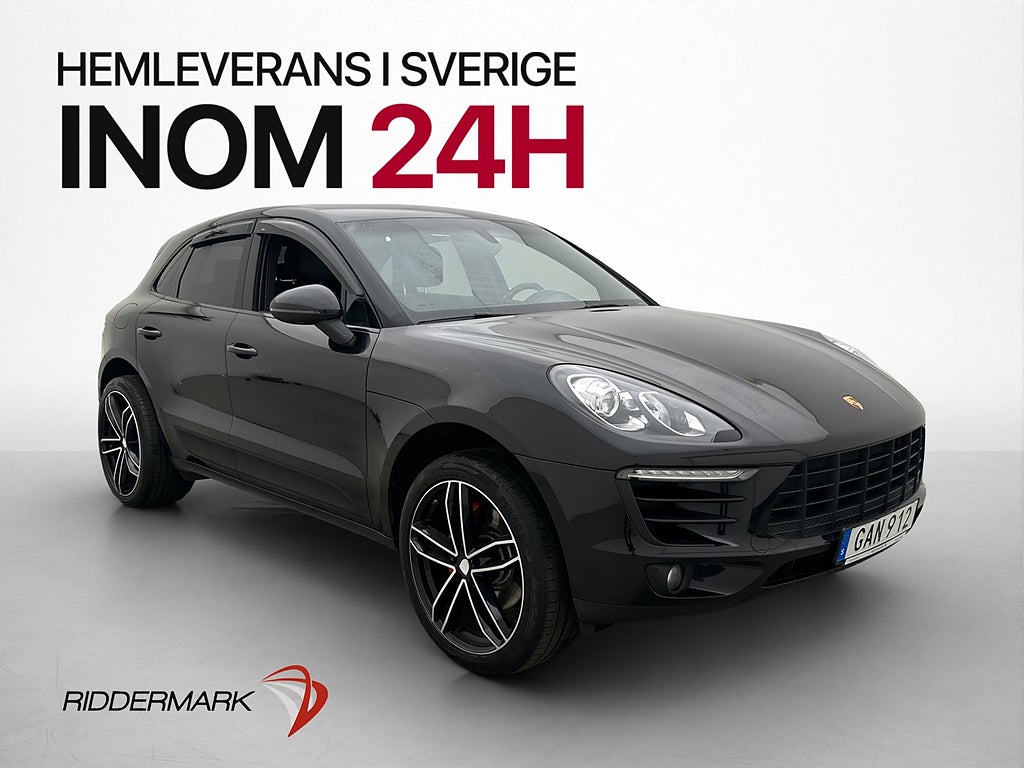 Porsche Macan S 258hk BOSE PASM Värmare Kamera Navi 14-Vägs
