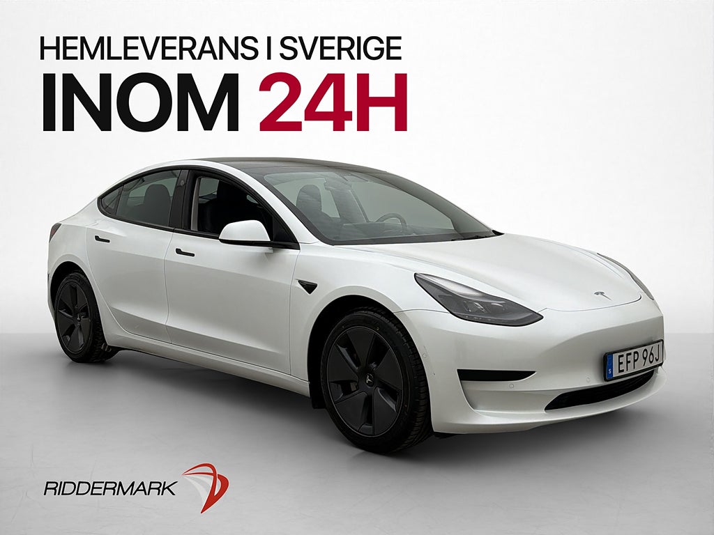 Tesla Model 3 Standard Range Plus Drag 325hk MOMS Pano Navi