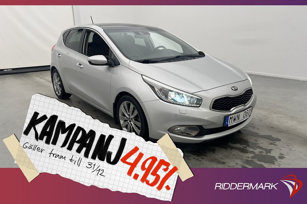 Kia Cee´d 1.6 CRDi 128hk Pano Kamera Skinn 4,95% Ränta