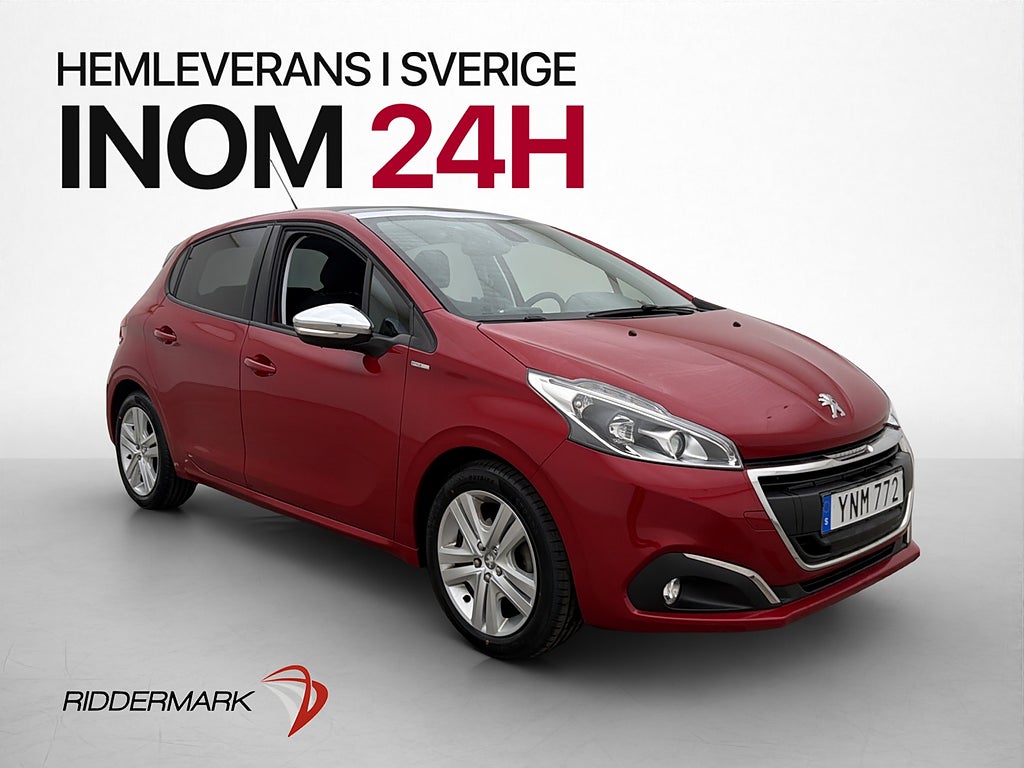 Peugeot 208 1.2 PureTech Panorama 0.43l/mil Nyservad P-Senso