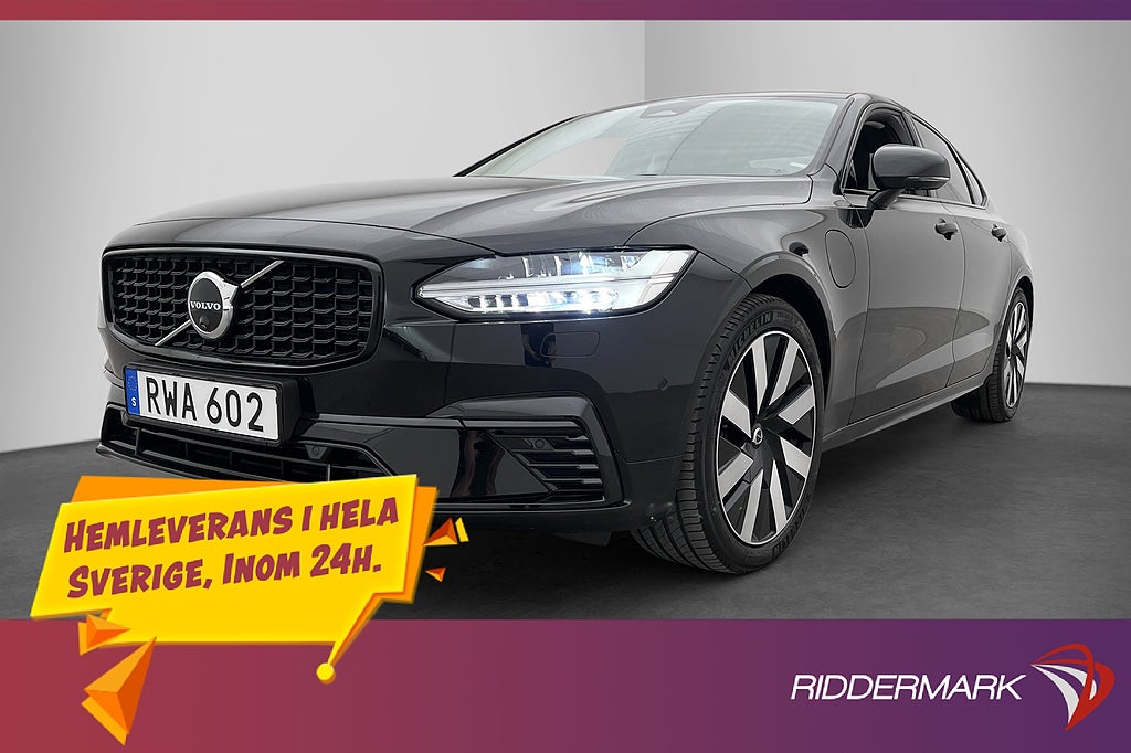 Volvo S90 Recharge T8 AWD Plus Dark MOMS 360° Värmare Skinn