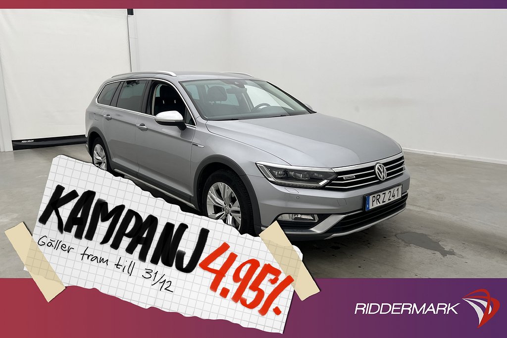 Volkswagen Passat Alltrack 4M 190hk Värm Cockpit 4,95% Ränta