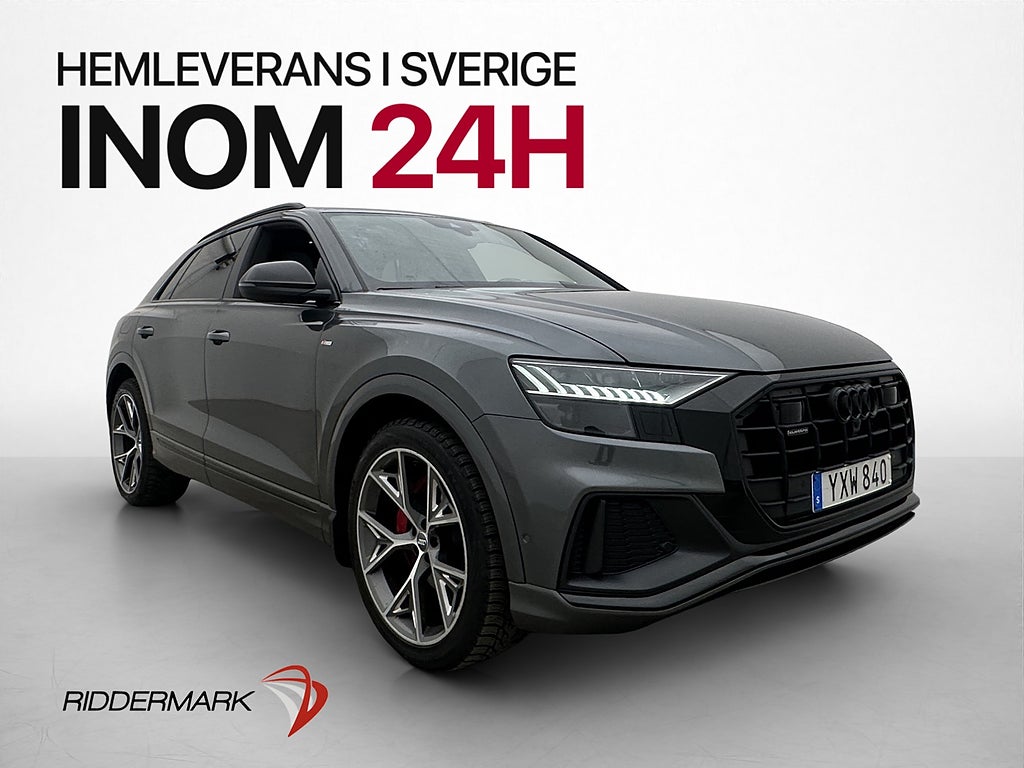 Audi Q8 50 TDI Q 286hk S-Line Alpin Pano B&O HUD S-Stolar